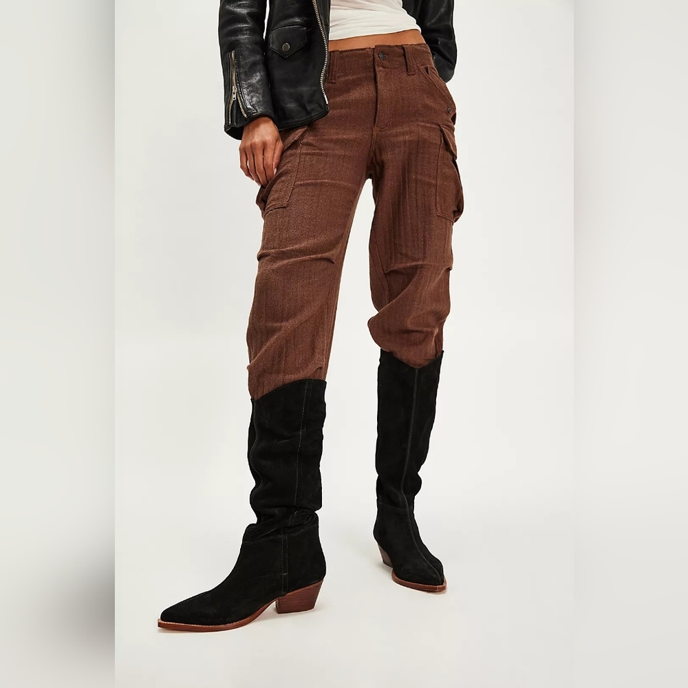 Free People Sway Low Slouch Boots 2.0 Black Women's Various Sizes